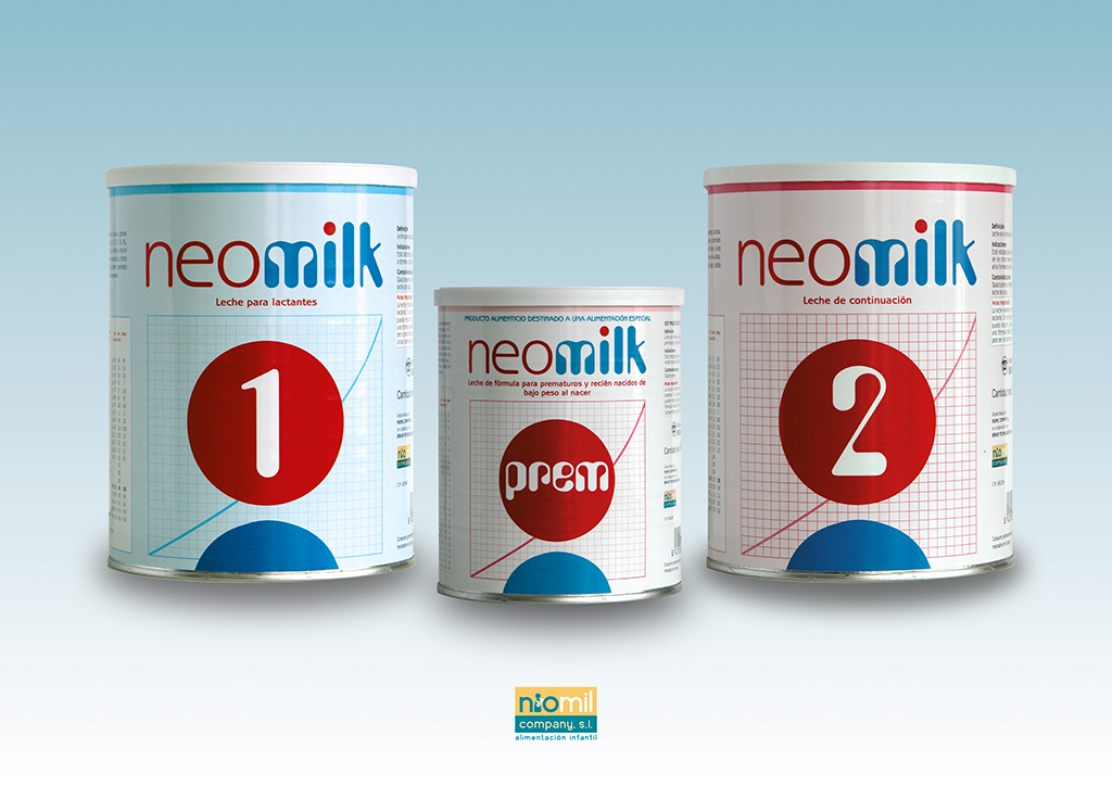 Envases Neomilk para Niomil